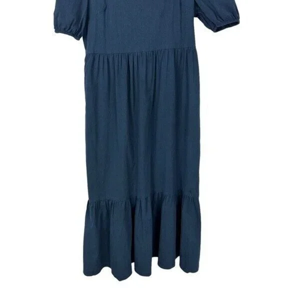 Mod REF THE ZARIA DRESS NAVY SQUARE NECK SIZE SMALL STYLE DR2436 - Picture 7 of 13